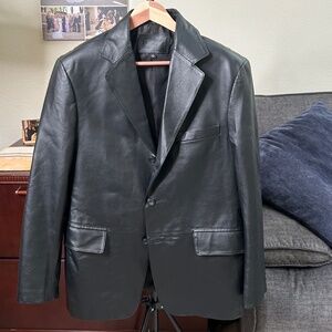 Leather Blazer/Coat (Like New)